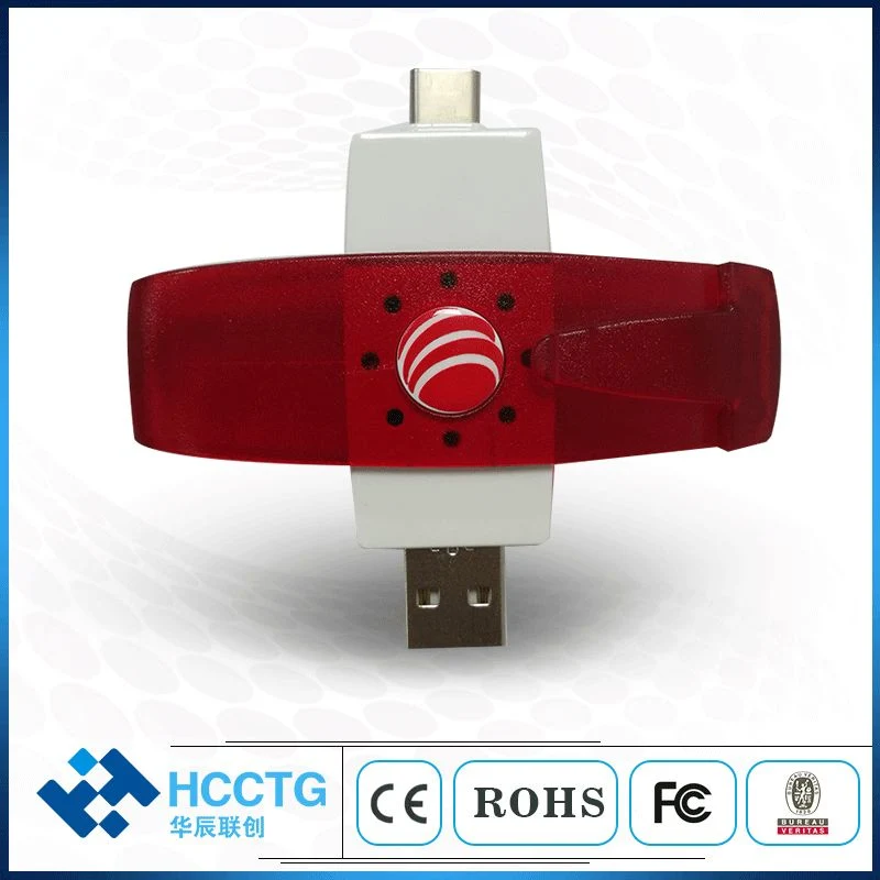 13.56MHz IC Card NFC Reader RFID Reader Writer Type C Smart Card Programmer (DCR37)