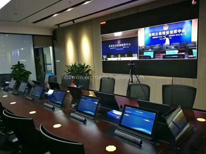 Motorized Pop up Monitor Lift with Widescreen for Conference System