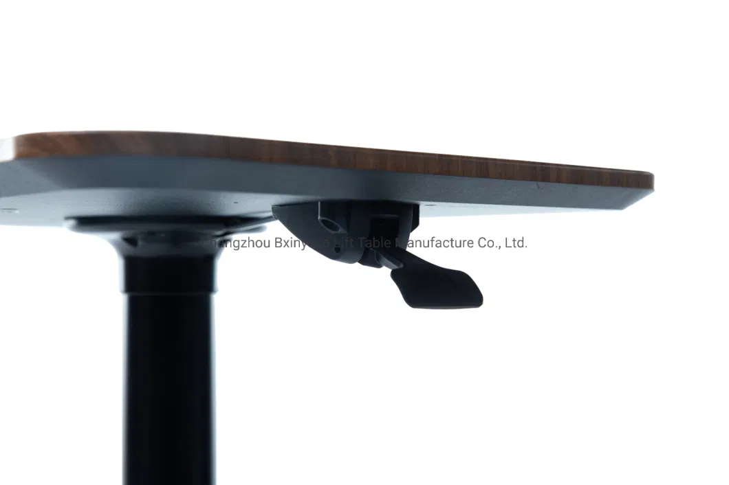 Pneumatic Walnut Height Adjustable Desk -Coffee Table -Lectern Black