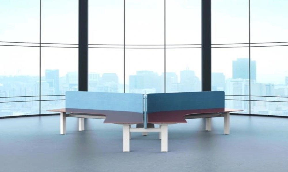 Y Shaped 9 Motors Triple Working Positions Smart Autonomous Sit Stand Desk Table