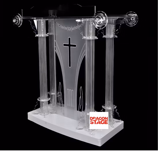 Meeting Room Digital Steel Lectern with LED Light