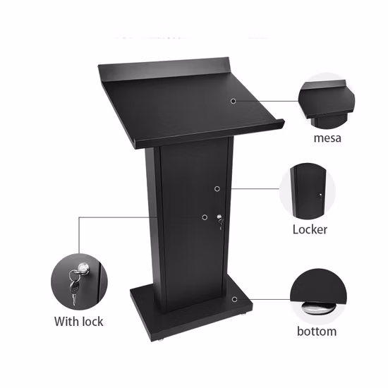 Public Wooden Official Discount Office Lectern (HY
