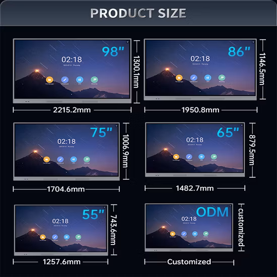 Ultrathin Smart Electric LCD Monitor for Conference System